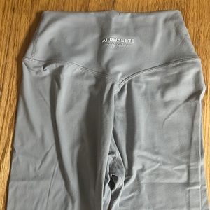 Alphalete alphalux leggings grey size small